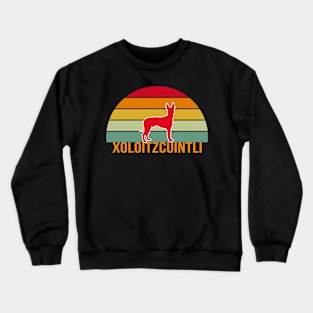 Xoloitzcuintli Vintage Silhouette Crewneck Sweatshirt